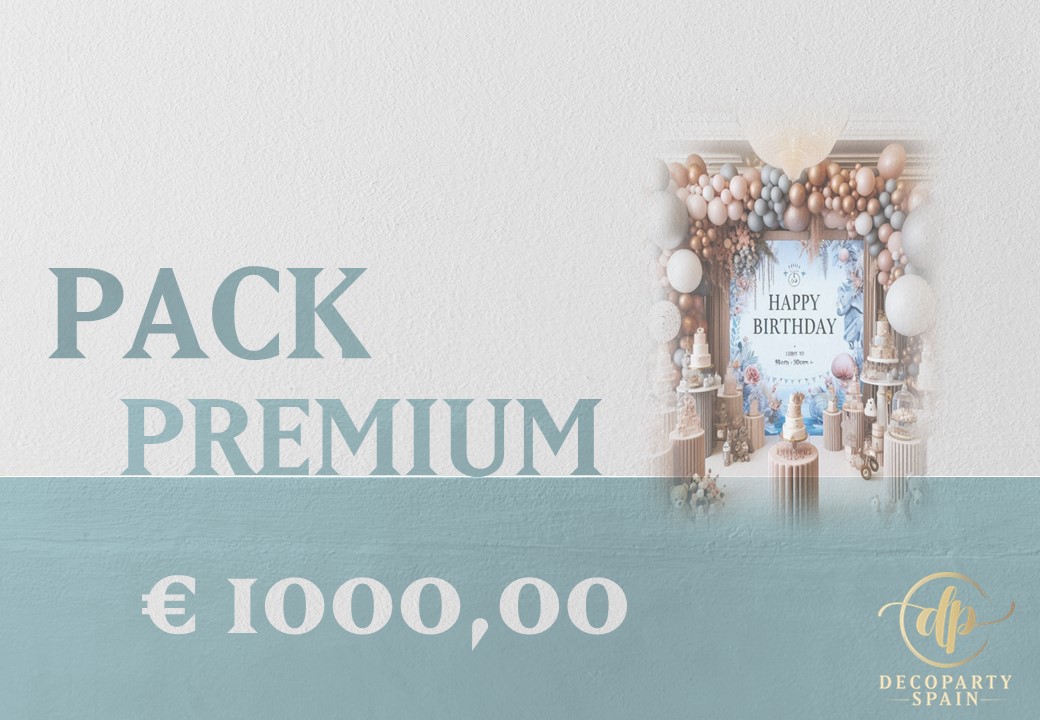 Pack Premium de decoración de cumpleaños